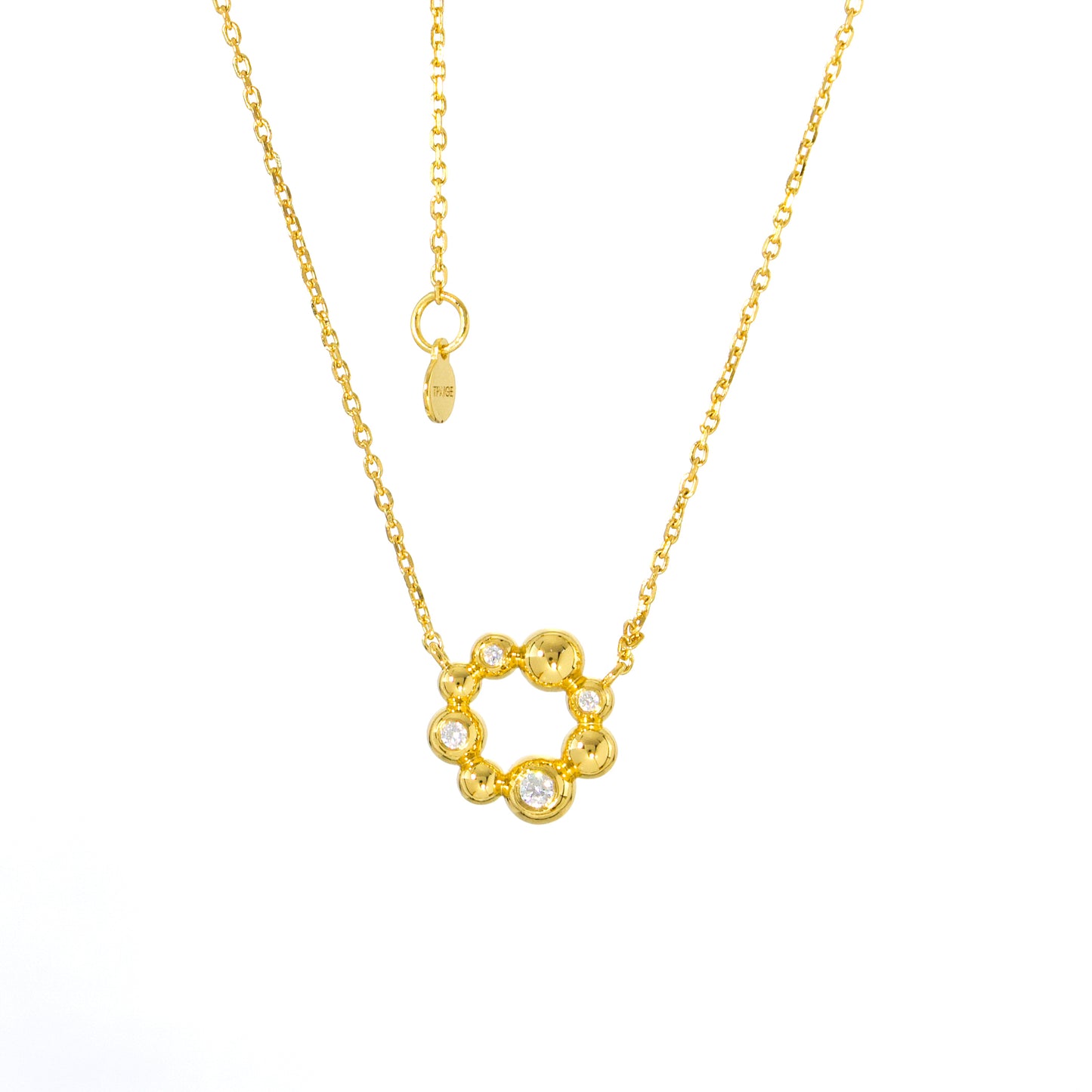 14k Gold Ring Pendant Necklace